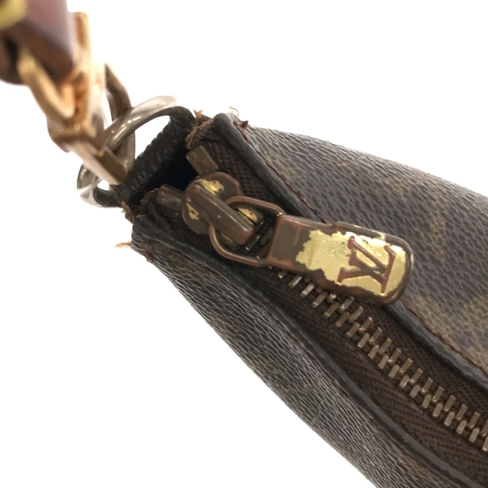 Louis Vuitton Pochette Accessoire Canvas Monogram Handbag Brown - Picture 11 of 12